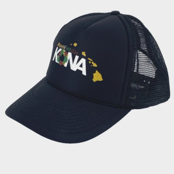 Have a Fast Day Kona Baseball Trucker Hat Snapback by Otto Hawaii Islands Black - Picture 1 of 9